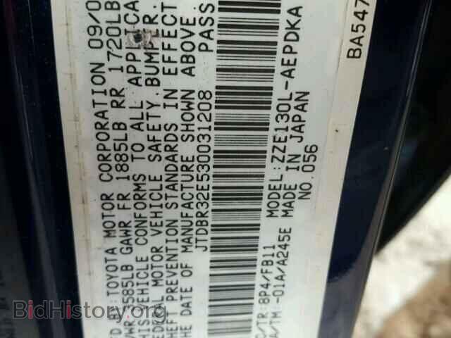 2003 TOYOTA COROLLA - VIN: JTDBR32E530031208 - Photo 10