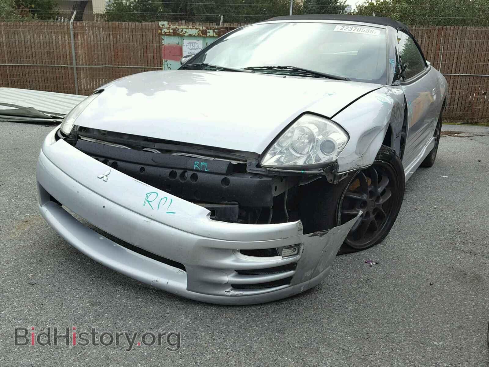 2002 MITSUBISHI ECLIPSE - VIN: 4A3AE85H02E013725 - Фото 2