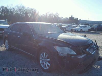 2008 Lexus LS460 LS 460l, черный — VIN JTHGL46F685030318, Copart
