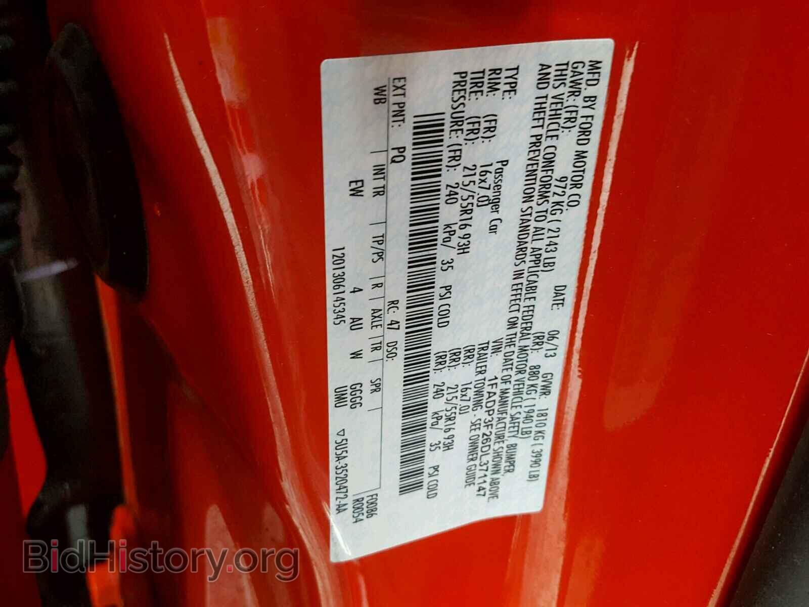 2013 FORD FOCUS - VIN: 1FADP3F26DL371147 - Photo 10