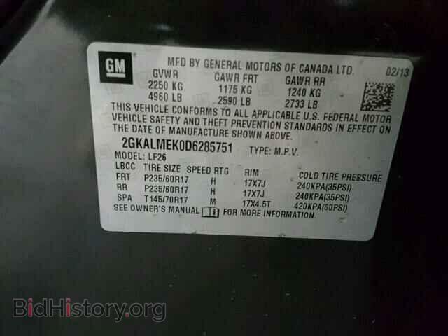 2013 GMC TERRAIN - VIN: 2GKALMEK0D6285751 - Фото 10