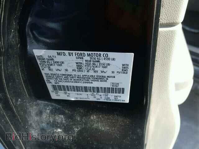 2011 FORD ESCAPE - VIN: 1FMCU0DG3BKC29994 - Фото 10