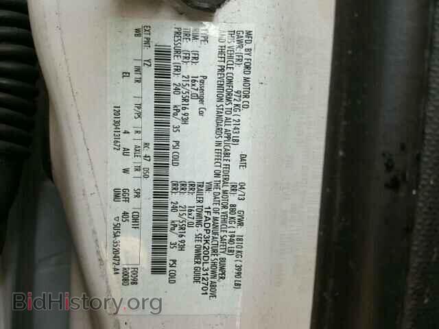 2013 FORD FOCUS - VIN: 1FADP3K20DL312701 - Фото 10