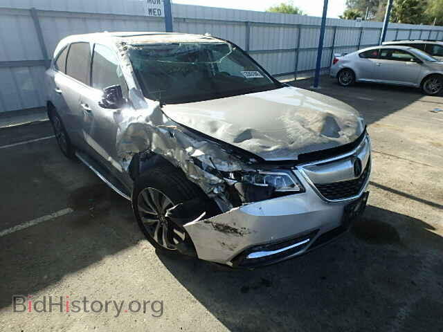 2015 Acura MDX MDX Tech (VIN 5FRYD3H41FB001327) — фото 1 из 10, Copart, повреждение: опрокидывание