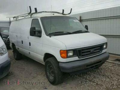 2007 Ford ECONOLINE, white — VIN 1FTSE34L37DB47805, Copart