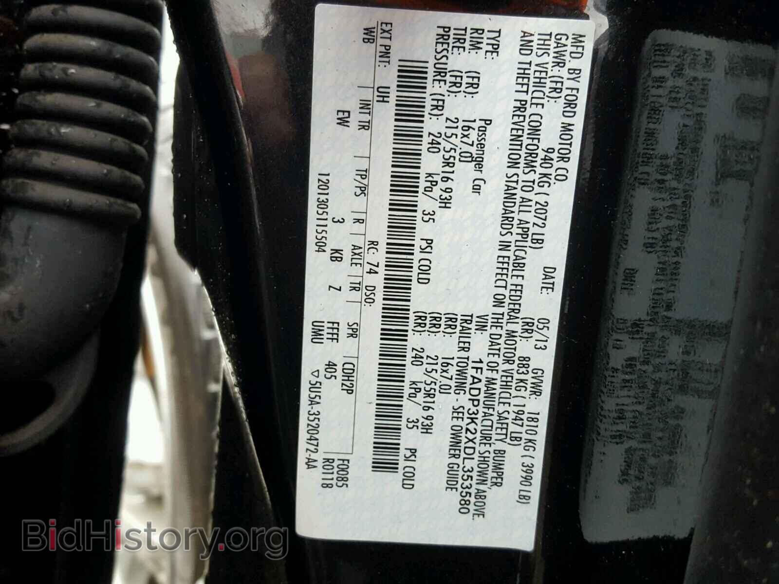 2013 FORD FOCUS - VIN: 1FADP3K2XDL353580 - Photo 6