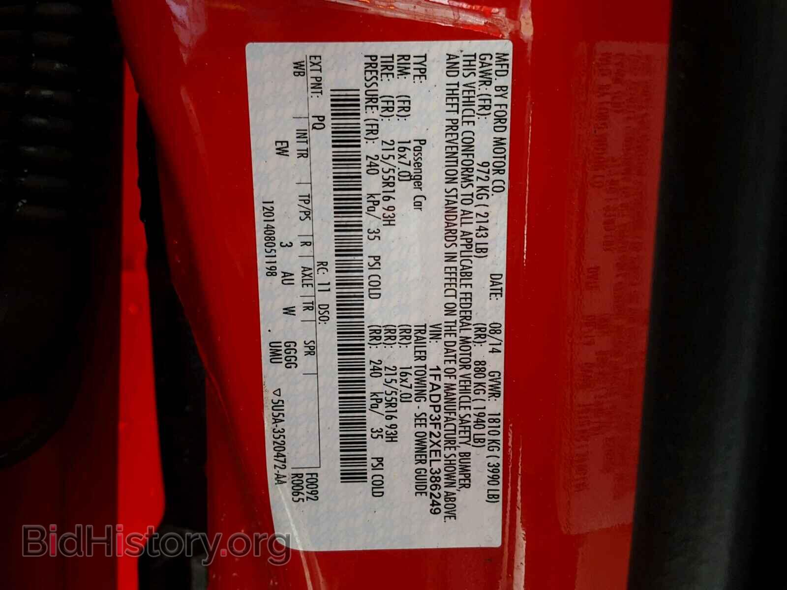 2014 FORD FOCUS - VIN: 1FADP3F2XEL386249 - Photo 10