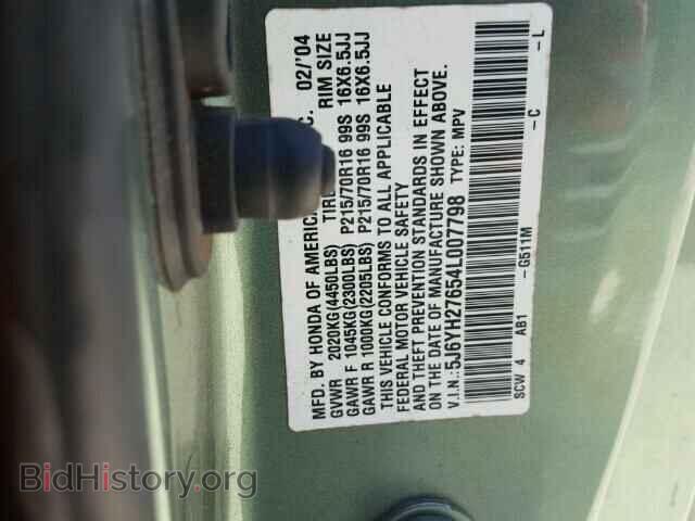 2004 HONDA ELEMENT - VIN: 5J6YH27654L007798 - Photo 10