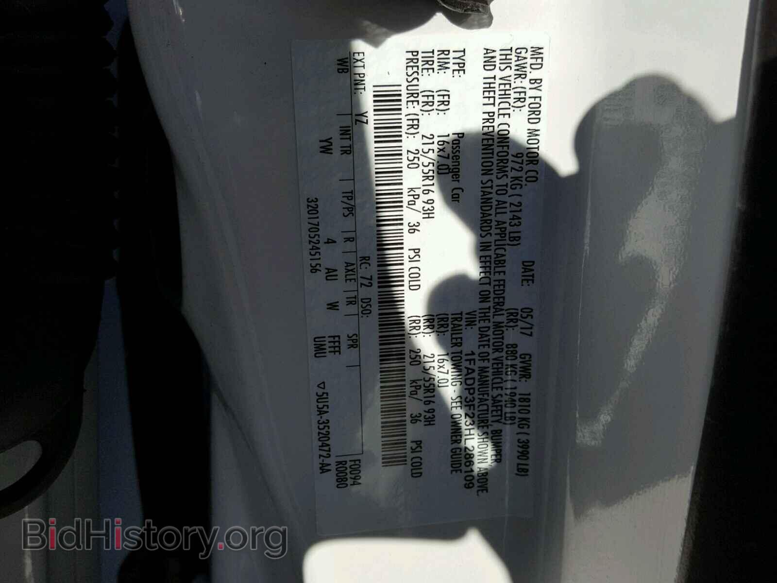 2017 FORD FOCUS - VIN: 1FADP3F23HL286109 - Photo 10