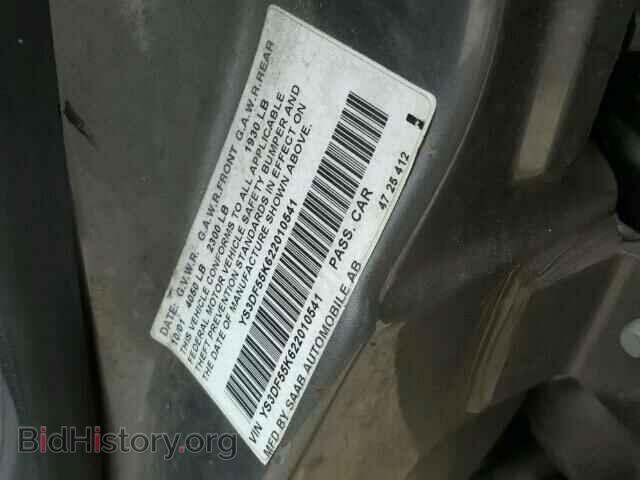 2002 SAAB 9 3 - VIN: YS3DF55K622010541 - Photo 10