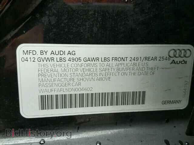 2013 AUDI A4 - VIN: WAUFFAFL5DN004602 - Фото 10