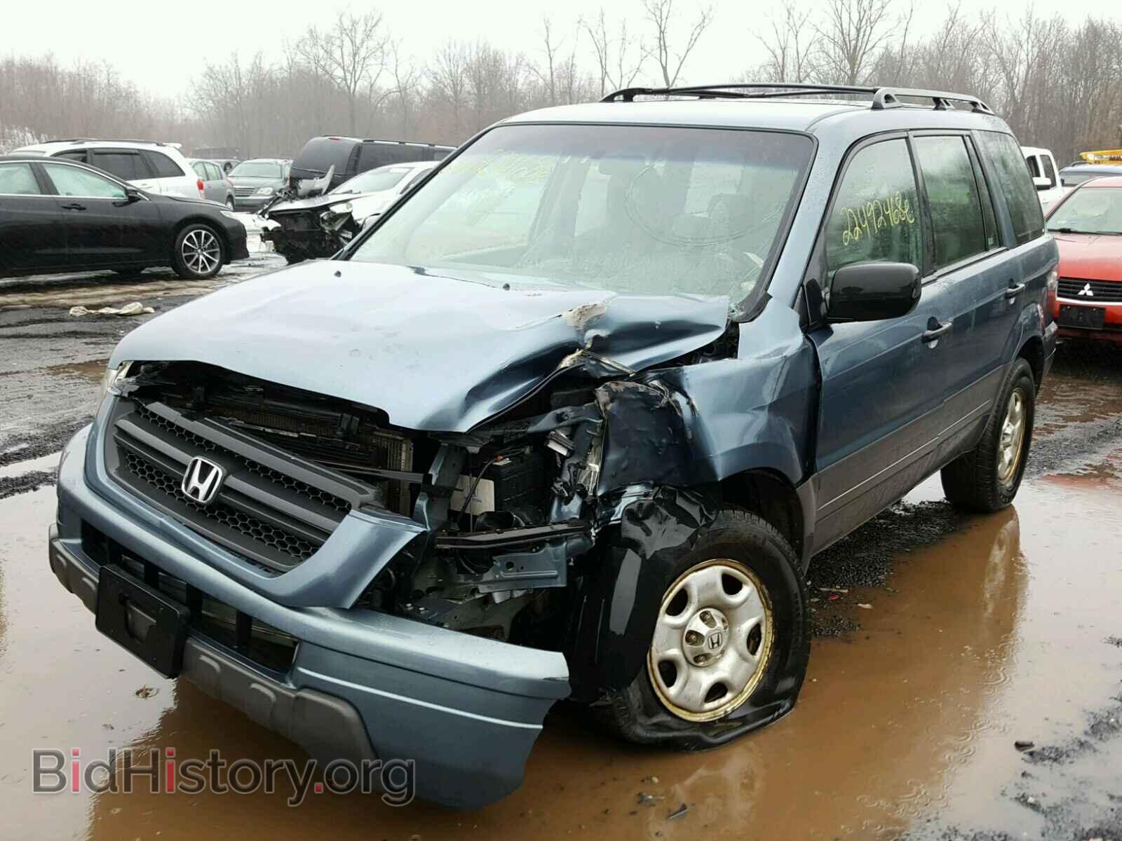 2005 HONDA PILOT - VIN: 2HKYF18145H537713 - Фото 2