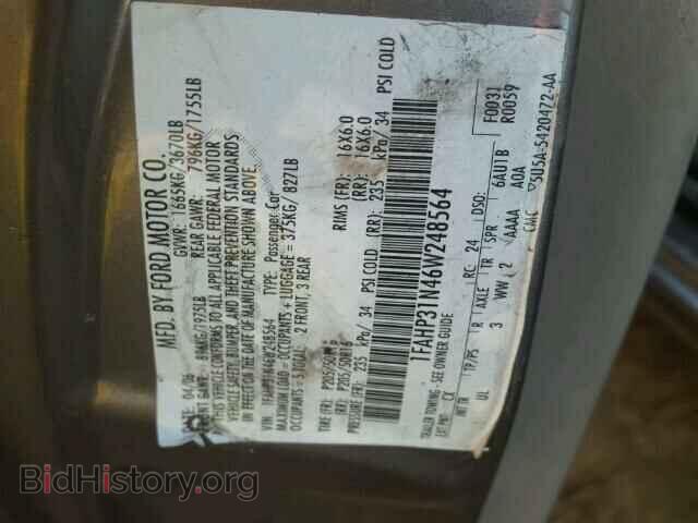 2006 FORD FOCUS - VIN: 1FAHP31N46W248564 - Фото 10