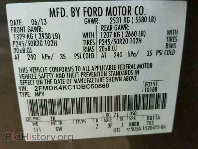2013 FORD EDGE - VIN: 2FMDK4KC1DBC50860 - Photo 10