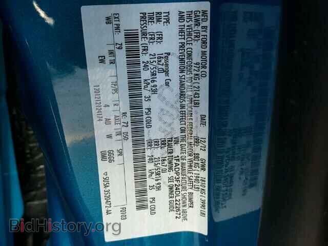 2013 FORD FOCUS - VIN: 1FADP3F24DL222672 - Photo 10
