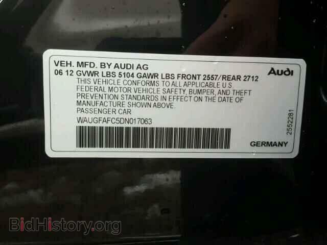 2013 AUDI A6 - VIN: WAUGFAFC5DN017063 - Photo 10