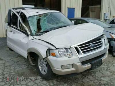 2009 Ford EXPLORER EXPLORER E, белый — VIN 1FMEU74E69UA07593, Copart