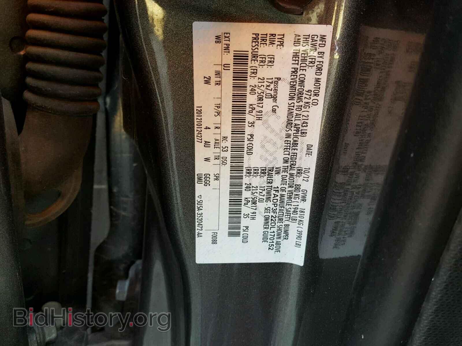 2013 FORD FOCUS - VIN: 1FADP3F22DL170152 - Photo 10
