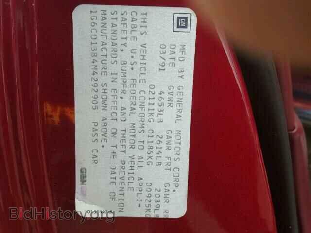 1991 CADILLAC DEVILLE - VIN: 1G6CD13B4M4292905 - Photo 9