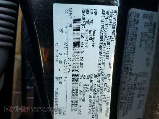 2015 FORD FOCUS - VIN: 1FADP3F23FL244214 - Фото 10