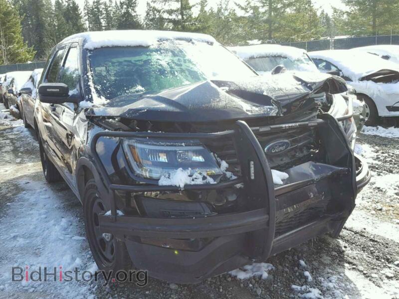2016 Ford EXPLORER Explorer P (VIN 1FM5K8AR9GGC61992) — photo 1 of 10, Copart, damage: front end