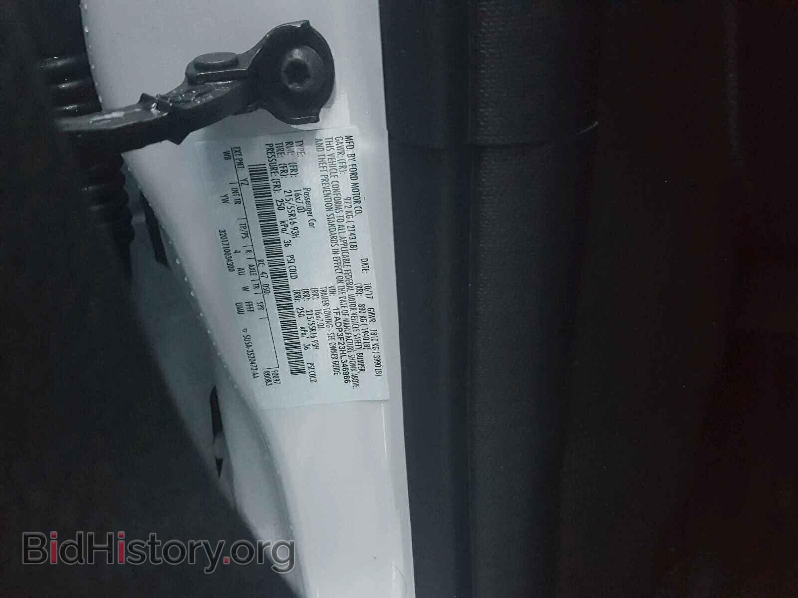 2017 FORD FOCUS - VIN: 1FADP3F23HL346986 - Photo 10