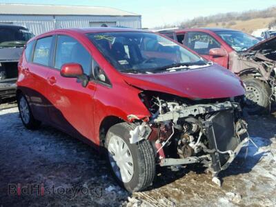 2014 Nissan VERSA Versa Note, red — VIN 3N1CE2CP1EL412038, Copart