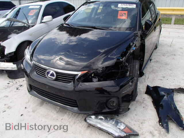 2012 LEXUS CT 200 - VIN: JTHKD5BH6C2065889 - Фото 9