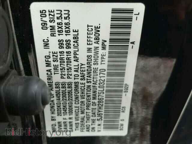 2005 HONDA ELEMENT - VIN: 5J6YH28675L032170 - Photo 10