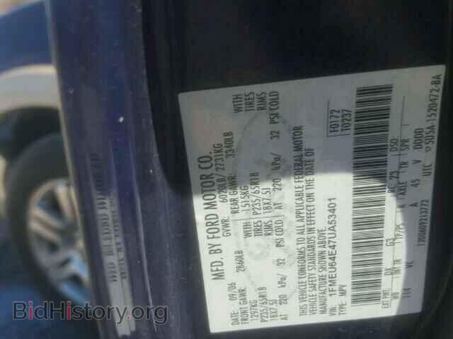 2007 FORD EXPLORER - VIN: 1FMEU64E47UA53401 - Фото 10
