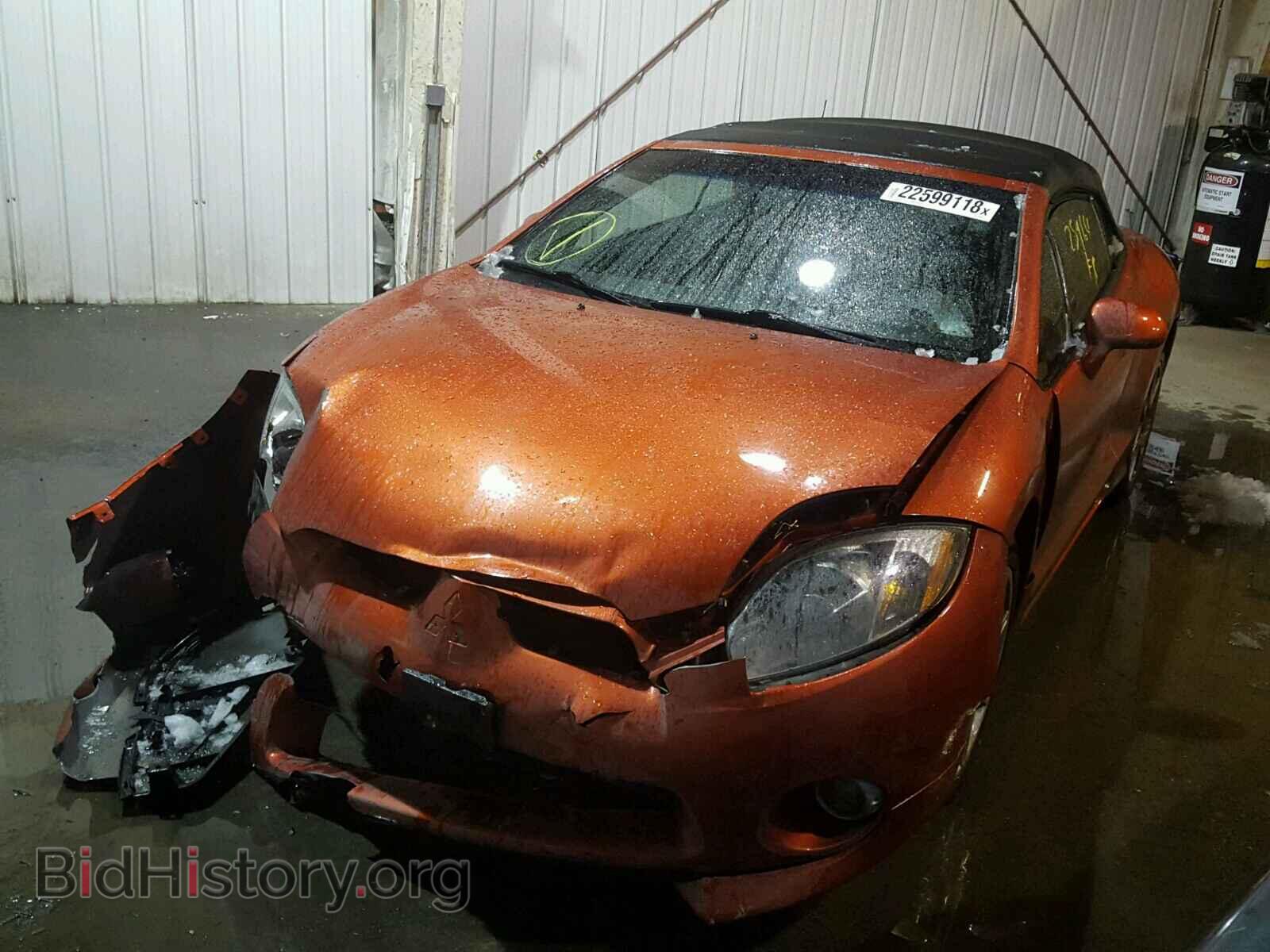 2007 MITSUBISHI ECLIPSE - VIN: 4A3AL35TX7E014160 - Фото 2