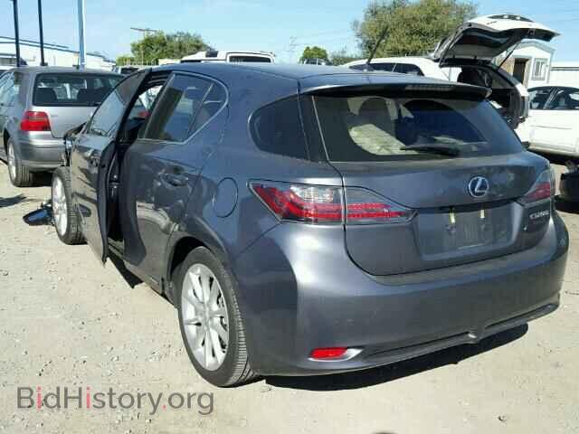 2012 LEXUS CT 200 - VIN: JTHKD5BH7C2101301 - Фото 3