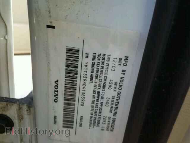 2004 VOLVO S80 - VIN: YV1TS59H041365978 - Фото 10