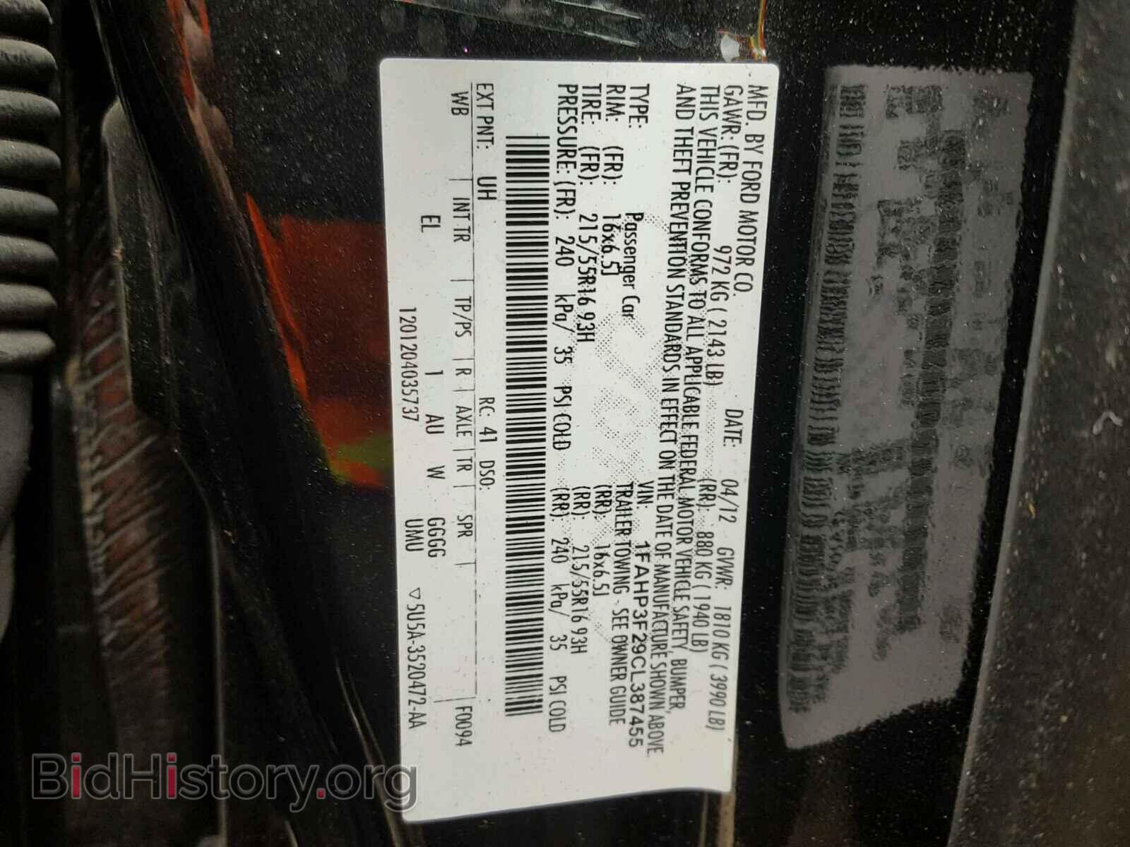 2012 FORD FOCUS - VIN: 1FAHP3F29CL387455 - Photo 10