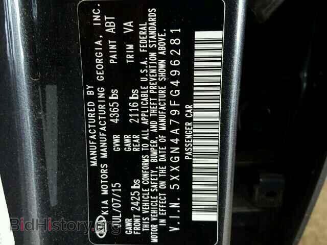 2015 KIA OPTIMA - VIN: 5XXGN4A79FG496281 - Photo 10