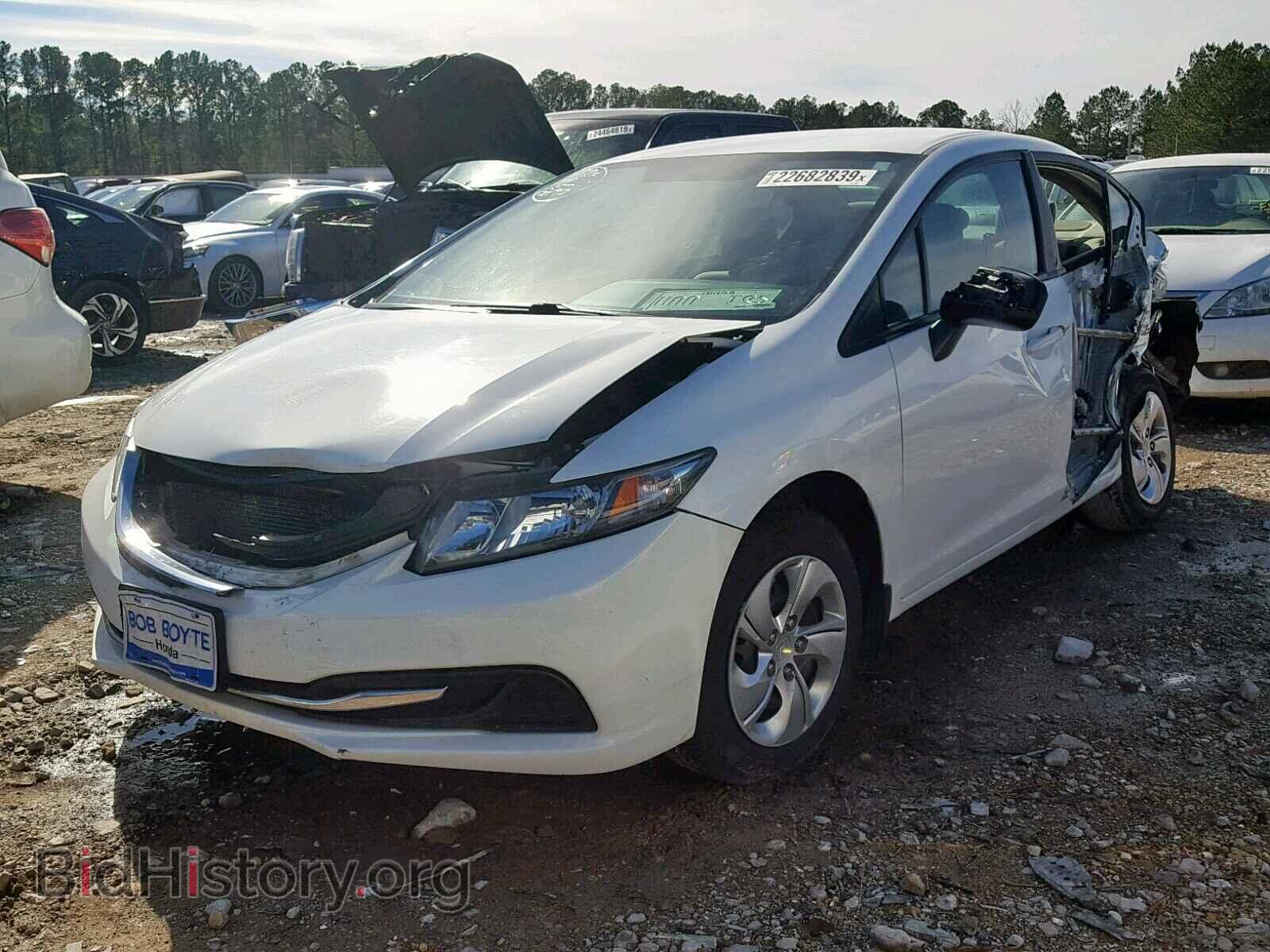 2014 HONDA CIVIC LX - VIN: 19XFB2F55EE020570 - Фото 2