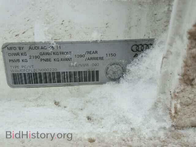 2012 AUDI A4 - VIN: WAUDFCFL2CN000220 - Photo 10