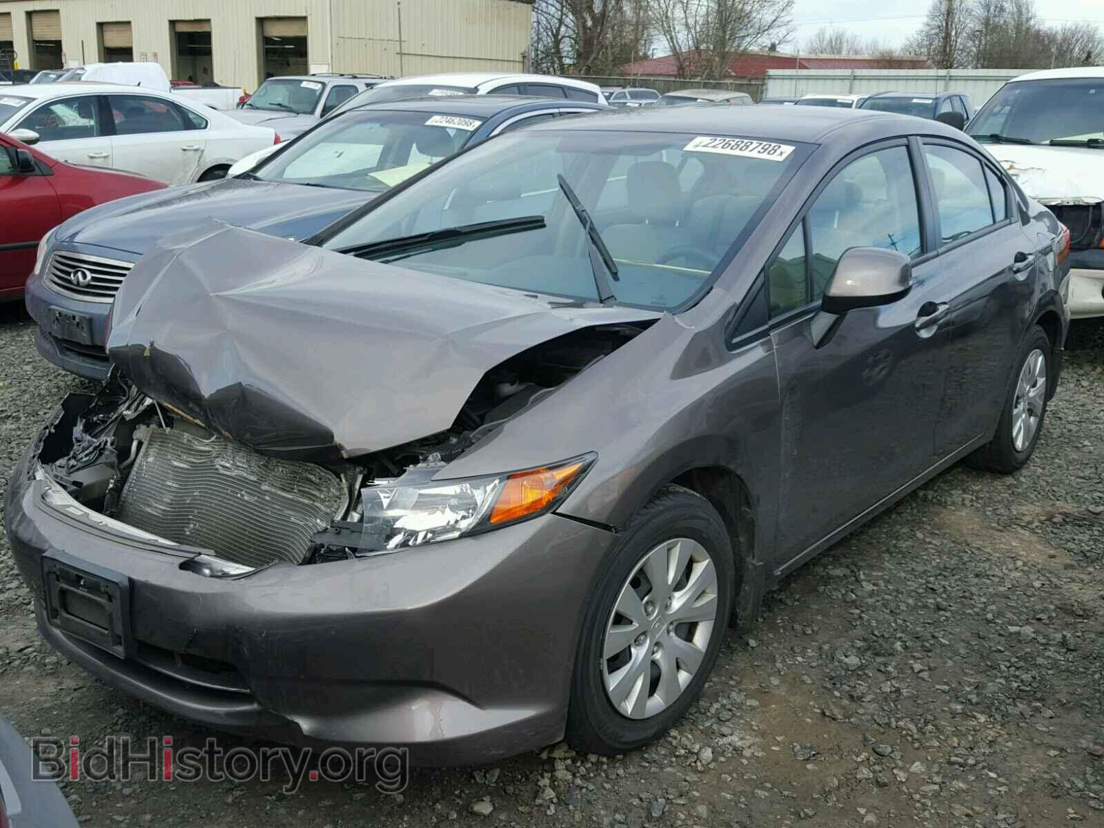2012 HONDA CIVIC - VIN: 2HGFB2F59CH598044 - Фото 2