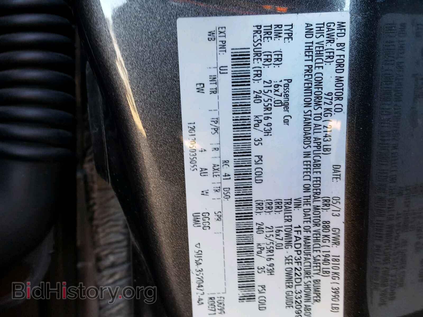 2013 FORD FOCUS - VIN: 1FADP3F22DL332099 - Photo 10
