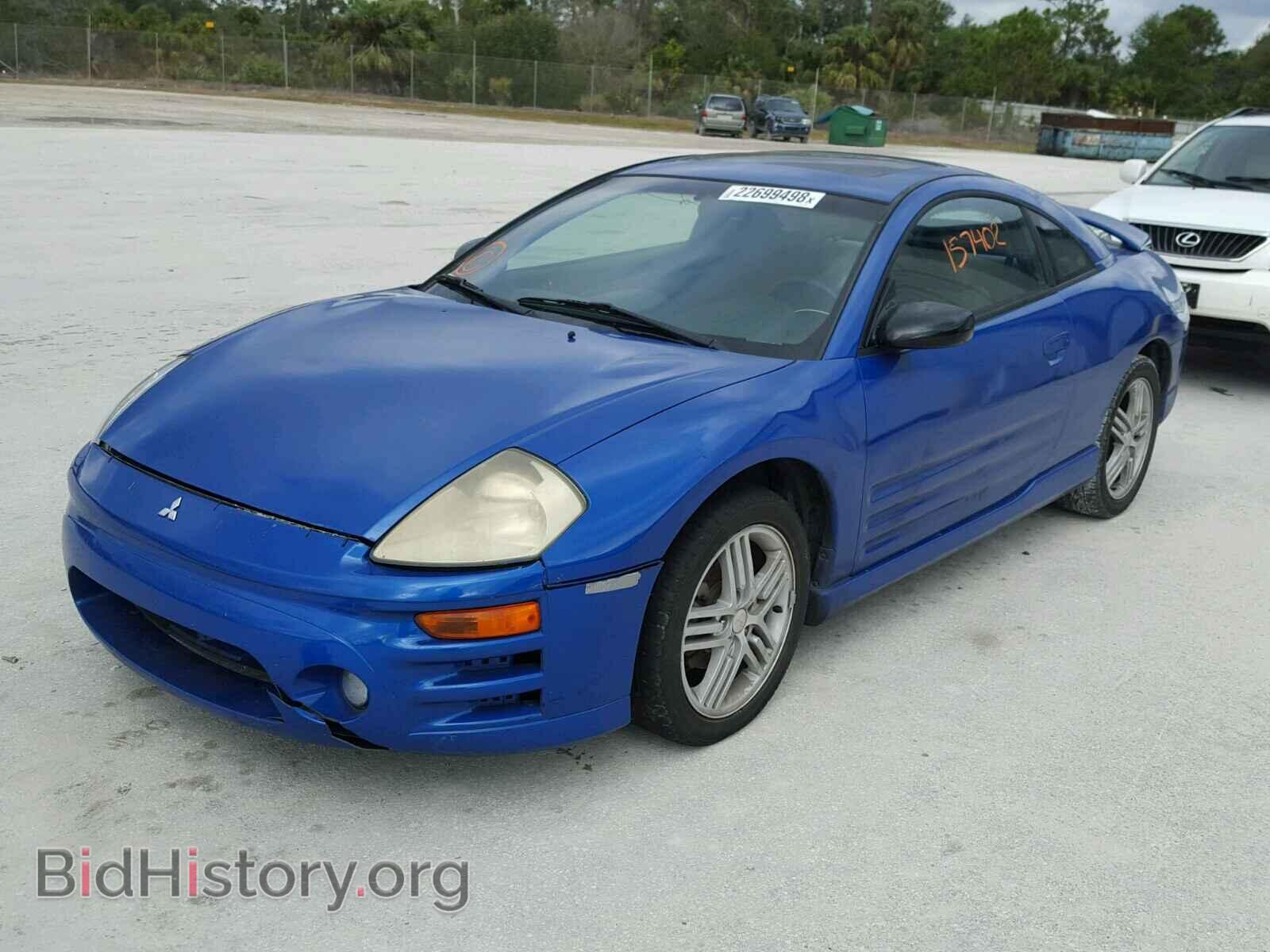 2005 MITSUBISHI ECLIPSE - VIN: 4A3AC84H85E019350 - Фото 2