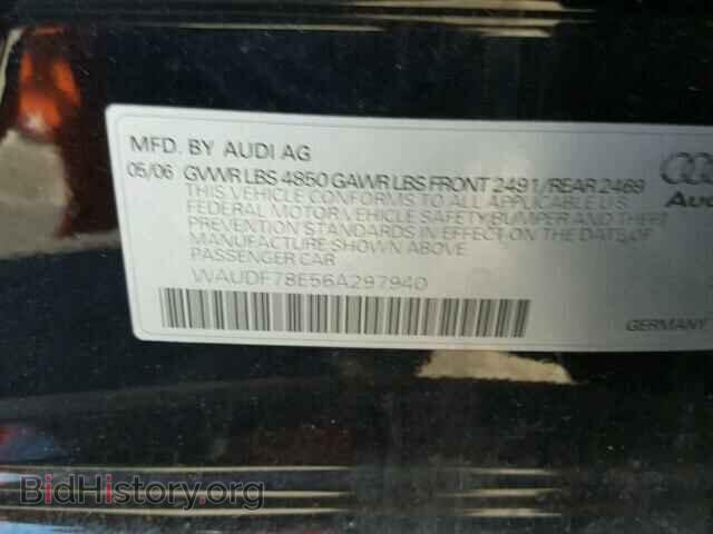 2006 AUDI A4 - VIN: WAUDF78E56A297940 - Photo 10