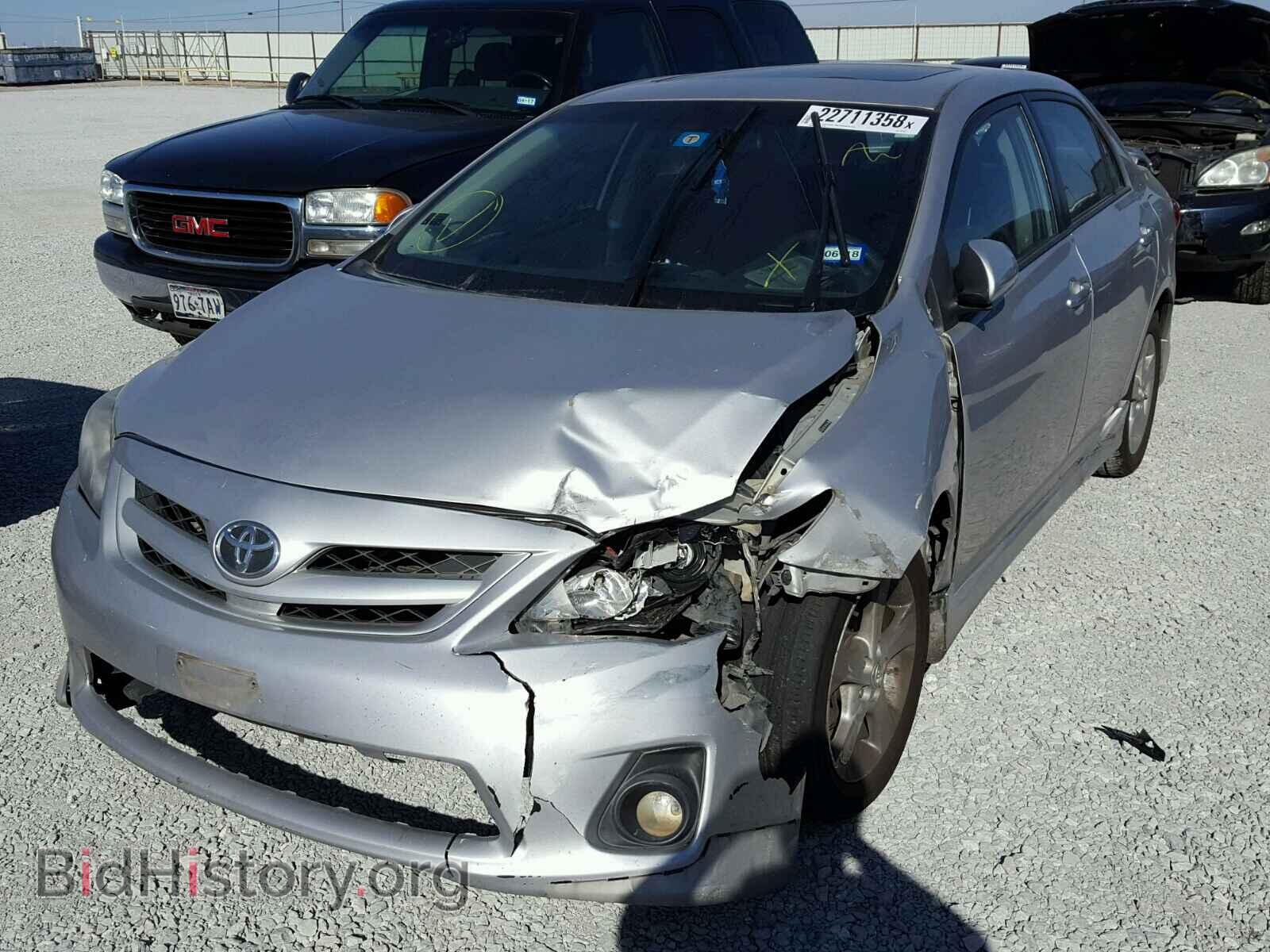 2011 TOYOTA COROLLA BA - VIN: 2T1BU4EEXBC606293 - Фото 2