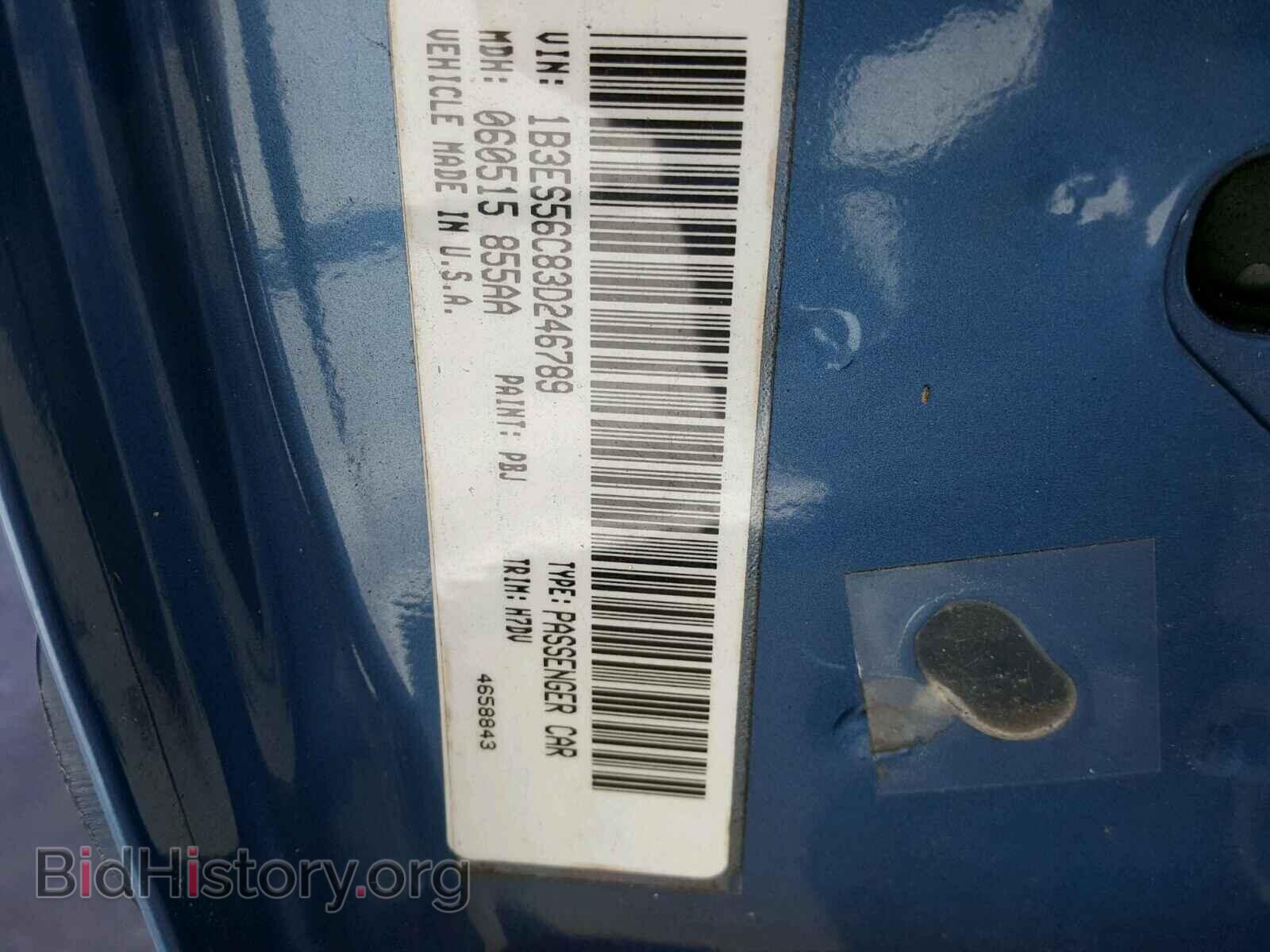 2003 DODGE NEON - VIN: 1B3ES56C83D246789 - Фото 10