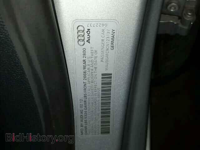 2012 AUDI A7 - VIN: WAU3GAFC9CN123137 - Фото 10