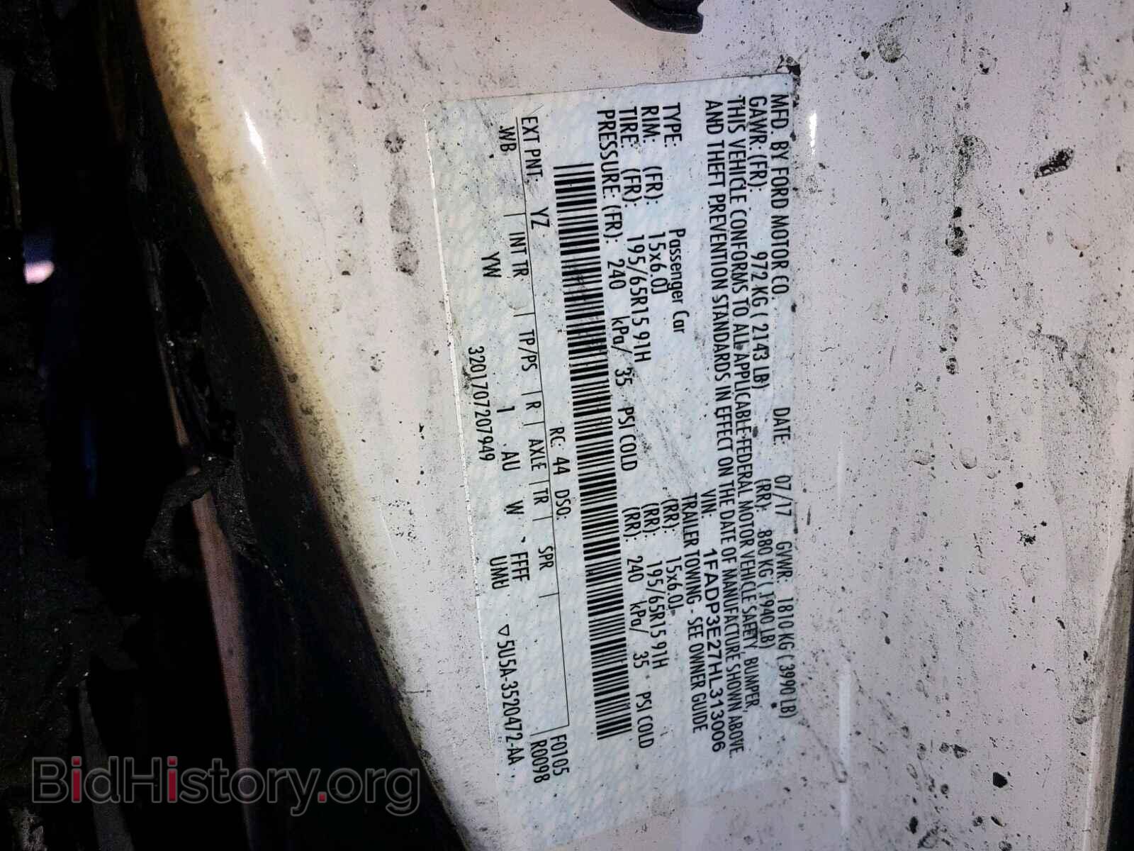 2017 FORD FOCUS - VIN: 1FADP3E27HL313006 - Photo 10