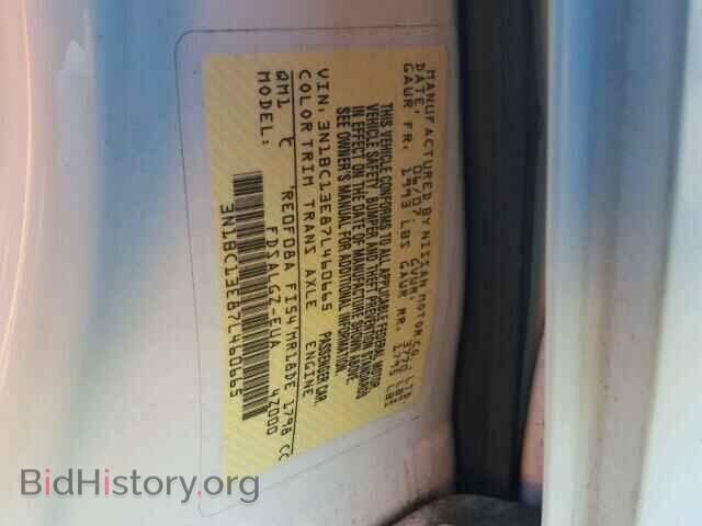 2007 NISSAN VERSA - VIN: 3N1BC13E87L460665 - Фото 10