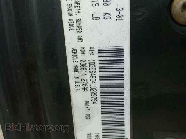 2001 DODGE NEON - VIN: 1B3ES46C41D209794 - Фото 10