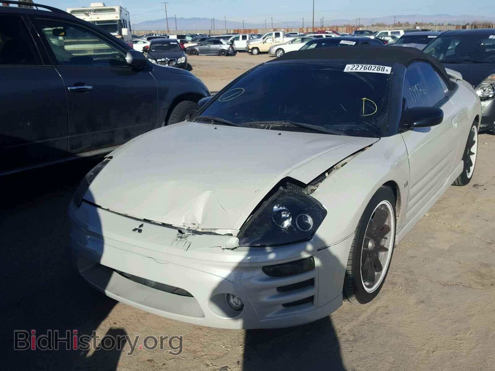 2003 MITSUBISHI ECLIPSE - VIN: 4A3AE55H73E024382 - Фото 2