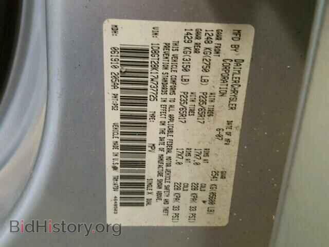 2007 DODGE NITRO - VIN: 1D8GT28K17W737725 - Фото 10