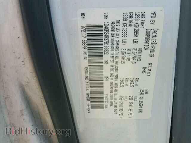 2007 DODGE CARAVAN - VIN: 1D4GP24R37B100822 - Фото 10